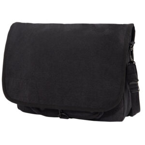 Vintage Canvas Paratrooper Shoulder Bag in Black