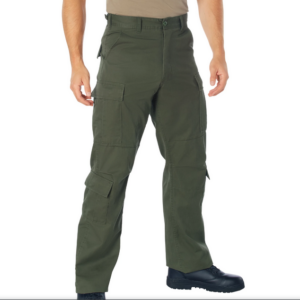 Vintage Paratrooper Cargo Fatigue Pants OD Green