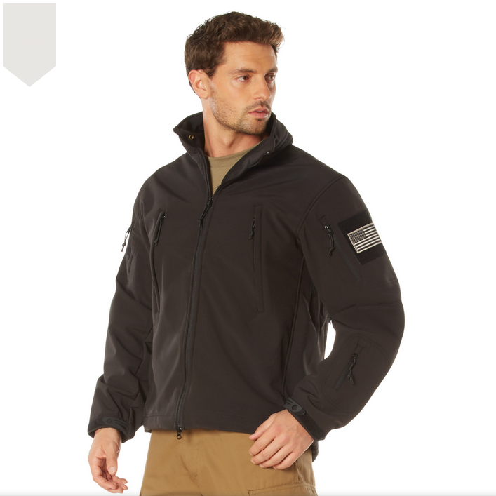 Rothco Special OPs Tactical Soft Shell Jacket in Black