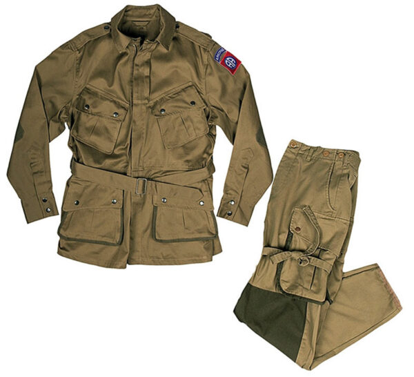 WWII US Paratrooper Reinforced Pants and Jacket Uniform Set