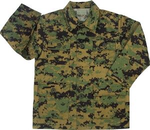 Boys Marine MARPAT Digital  BDU Fatigue Shirt Jacket