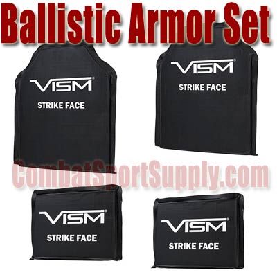 VISM Ballistic Soft Armor Set 10"X12" Plus 6"x8" Side Armor Level IIIA