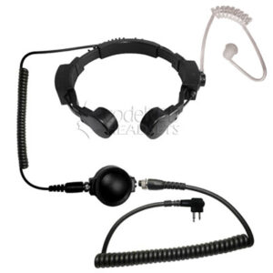 Code Red Throat Mic with PTT -For Midland Two Pin Radios