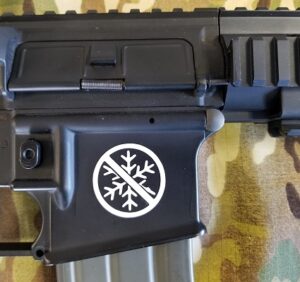 No SnowFlakes M4 AR15 Body Sticker