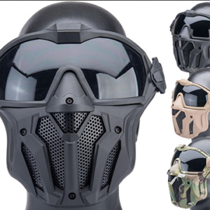 Matrix Tactical Anti Fog Goggle w/ Fan and Lower Face Mask with 3 Lens