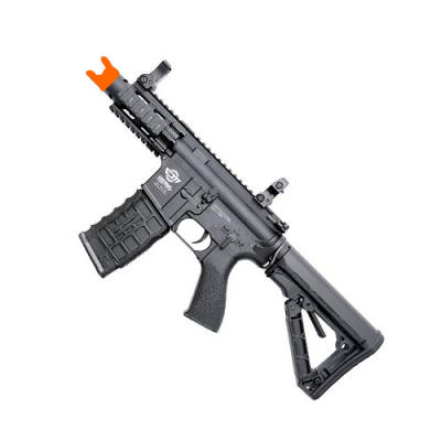 G&G CM16 Fire Hawk M4 Stubby CQB AEG Airsoft Gun – High Speed Setup Black
