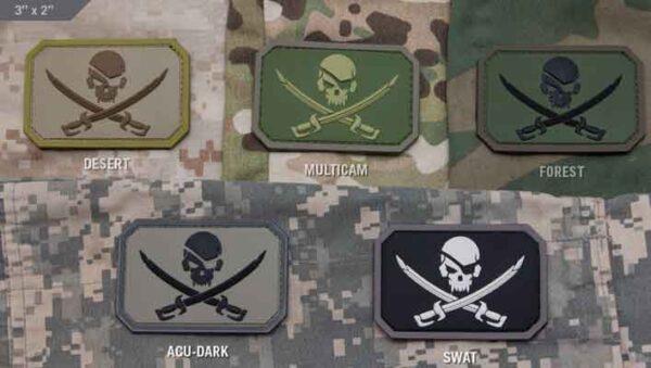 Pirate Skull Flag Morale Patch PVC