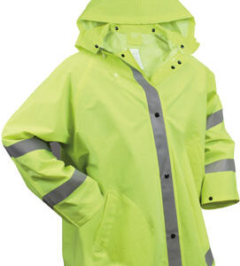 CSS Rothco Safety Green Reflective Rain Jacket