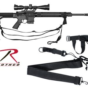 Rothco Military Black 3-Point Rifle Sling