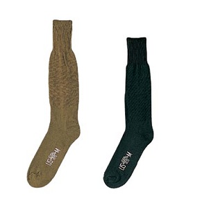 US Military Wool-Blend Cushion Sole Socks – Fits Men 7.5 / Women 8.5 & Down (NSN 8440-01-053-6769)