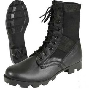 Vietnam Style Jungle Boots Black with Panama Sole