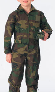 CSS Rothco Youth  Air Force Type Flightsuit Woodland Camoflague