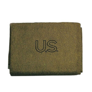 US Stamped OD Green Wool Blanket