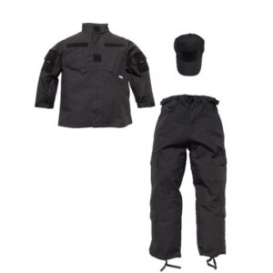 Trooper Clothing Tactical Black Kids Uniform Set