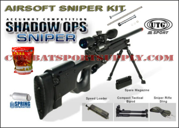 CSS UTG Shadow Ops Airsoft Sniper Rifle SNIPERS KIT