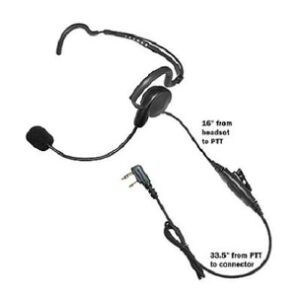 Code Red CGB Headset for Kenwood w/ 2 pin connector