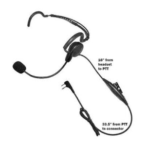 Code Red CGB Headset for Midland w/ 2 pin connector