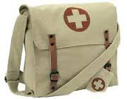 CSS Rothco Vintage Canvas Medic Bag Khaki with Cross