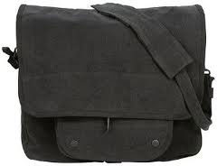 CSS Rothco Vintage Canvas Paratroopers Bag - Black