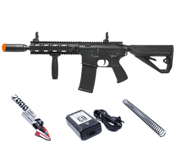 Arcturus Sport LWT MK-II CQB Airsoft AEG Rifle w/ 10" M-LOK Rail. Includes Lipo Battery, Charger and 350FPS Indoor Main Spring