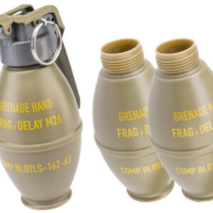 Hokkatsu Thunder B Airsoft M26 Lemon CO2 BB Frag Grenade Simulator 3 Pack