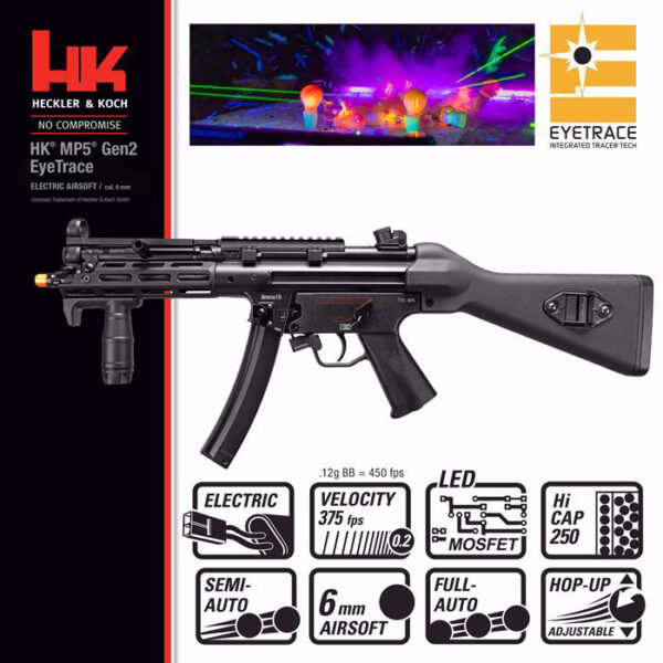 Elite Force H&K Licensed Elite Edition MP5 Gen 2 Airsoft AEG with Eye Trace